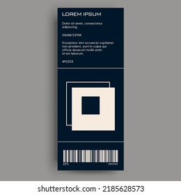 Brutalist poster design template layout with bold typography and brutal vector pattern with abstract geometric shapes. Great for branding presentation, album print, website header, web banner.