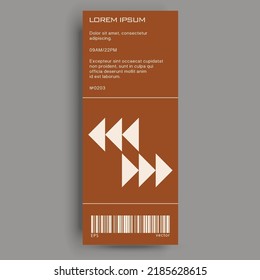 Brutalist poster design template layout with bold typography and brutal vector pattern with abstract geometric shapes. Great for branding presentation, album print, website header, web banner.