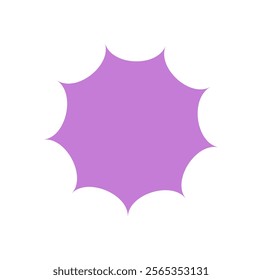 Brutalist star icon. Bold geometric shape as an abstract element. Modern design, minimal style, decorative form suitable for various creative projects.