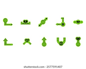 Brutalist Sticker Acid Element Set