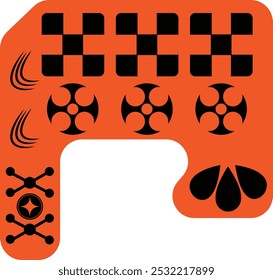 Brutalist Sticker Y2k Modern Shape