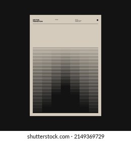 Brutalist style poster design graphics layout built with Helvetica typography aesthetics and minimalist geometric forms and abstract vector shapes. 