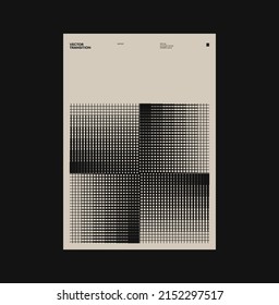 Brutalist style poster design graphics layout built with Helvetica typography aesthetics and minimalist geometric forms and abstract vector shapes. 