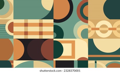 Brutalistic geometric shapes, grids, abstract elements. Contemporary star formation, spiral flower, primitive components. Embracing the aesthetics of Swiss design, Bauhaus, Memphis design. SSTKbold