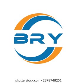 BRY letter logo design on a white background or Monogram logo design for entrepreneur and business.