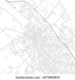 Bryan, Texas, USA, bright outlined vector map with bigger and minor roads and steets created for infographic backgrounds.