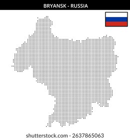 Bryansk region shown with dotted pixels