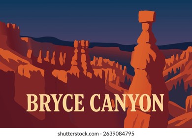 Bryce Canyon's iconic hoodoos glow in the early morning light, creating a striking and surreal landscape at sunrise in one of the USA's most unique national parks