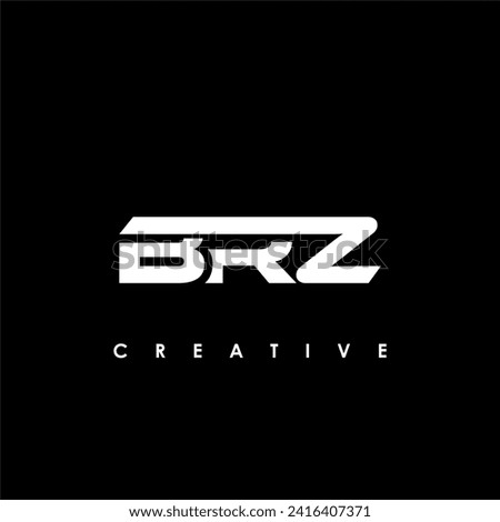BRZ Letter Initial Logo Design Template Vector Illustration