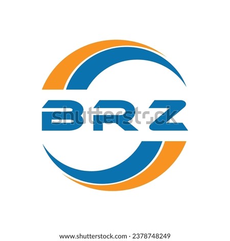 BRZ letter logo design on a white background or Monogram logo design for entrepreneur and business.