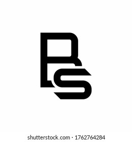 BS B S letter logo design vector