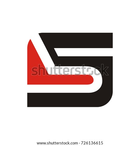 Bs B 5 Initial Letter Logo Design Stock Vector Royalty Free Shutterstock