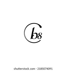 BS fashion initial logo concept in high quality professional design that will print well across any print media