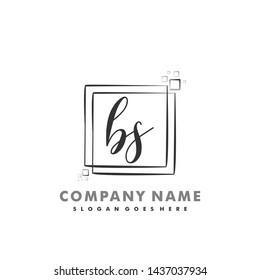 BS Initial beauty monogram logo vector