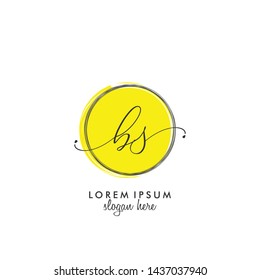 BS Initial beauty monogram logo vector