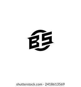 BS initial game logo, banner design for your e-sports or streaming team