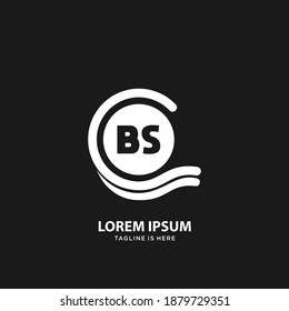 BS Initial letter logo template vector	