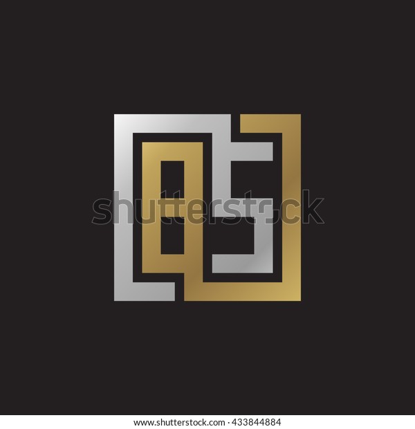 Bs Initial Letters Looping Linked Square Stock Vector (Royalty Free ...