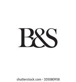B&S Initial logo. Ampersand monogram logo
