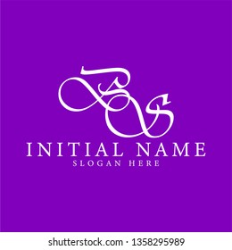 bs initial logo design with a creative and minimalist concept. Vector EPS 10.