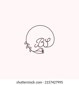 BS initial logo letters in high quality professional design that will print well across any print media
