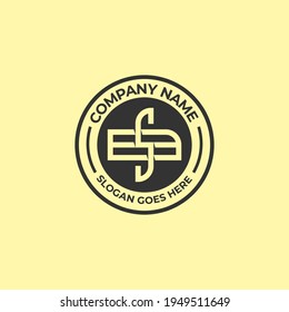 BS Initial name logo Vector idea, SB letter name vintage logo design template