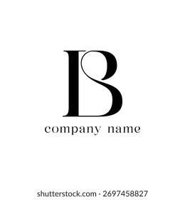  BS initials designed with creative curves. Suitable for boutique branding, exclusive product logo, or personal mark.
