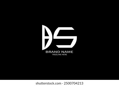 BS Letter Initial Logo Design Template Vector Illustration