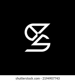BS letter logo creative design with vector graphic, BS simple and modern logo.