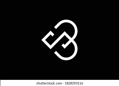 BS letter logo design on luxury background. SB monogram initials letter logo concept. BS icon design. SB elegant and Professional letter icon design on black background. B S SB BS