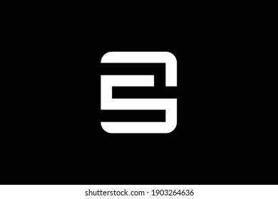 BS letter logo design on luxury background. SB monogram initials letter logo concept. BS icon design. SB elegant and Professional white color letter icon on black background.