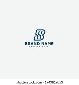 BS Letter Logo Design Template Vector