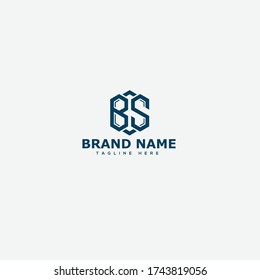 BS Letter Logo Design Template Vector