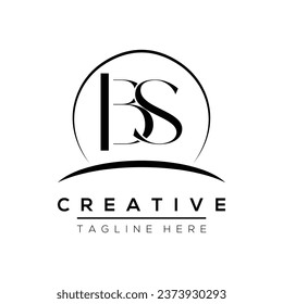 BS Buchstaben Logo Design Template Elemente. BS Brief, Vektorlogo.