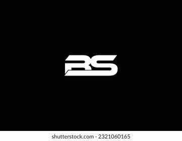 Logo-Design für BS-Buchstaben und Vektor-Logo