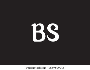 BS letter logo and initial logo design