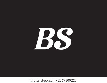 BS letter logo and initial logo design
