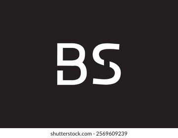 BS letter logo and initial logo design