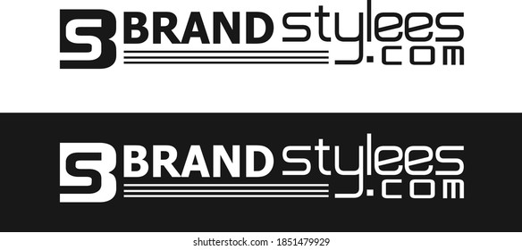 BS letter logo with long text