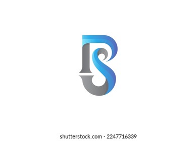 logotipo de letra BS en un sencillo diseño monograma único adecuado para marcas, iniciales de la empresa y otros