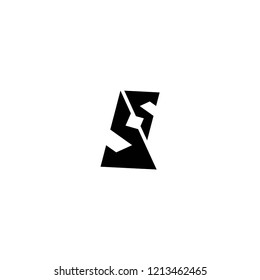 bs letter logo vector