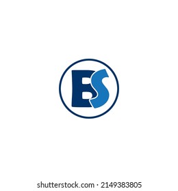 BS-Brief-Logo. Vektorgrafik-Trenddesign