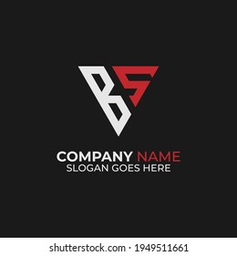 BS letter name logo design inspirations, B and S monogram logo vector template