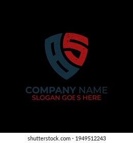  BS letter name logo designs with grunge style, SB letter name vintage logo design template 