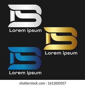 BS Logo Design Vector colorful