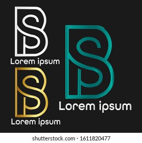 BS Logo Design Vector colorful