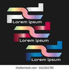 BS Logo Design Vector colorful