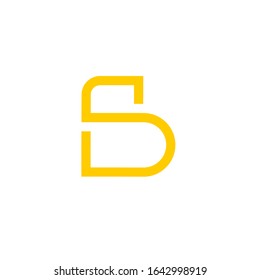 bs logo design vector sign template