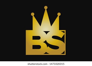 bs logo with gold crown