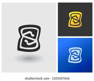 BS Logo initial letter shape design idea